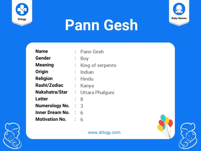Pann Gesh Name Meaning